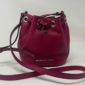 Burgundy Michael Kors Crossbody Purse